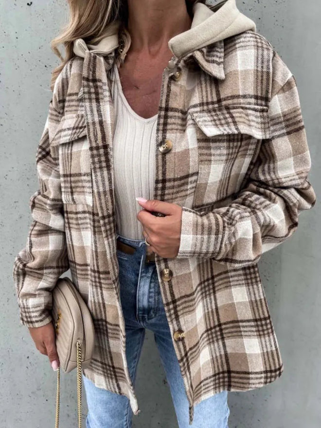 Plaid jacket for women