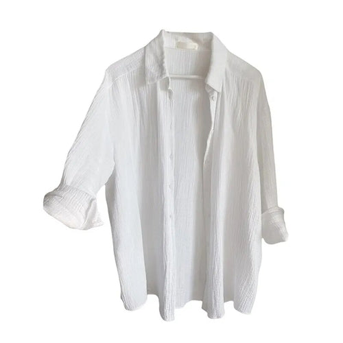 Airy linen shirt for women